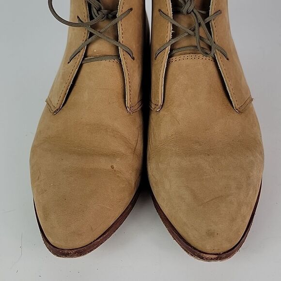 Nisolo Isa Brown Suede Leather Lace Up Women's Ankle Boots - Picture 11 of 16